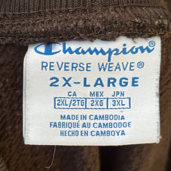 Champion Womens Reverse Weave 2XL Jogger Pants Black‎ Logo Print Cotton - Picture 3 of 4